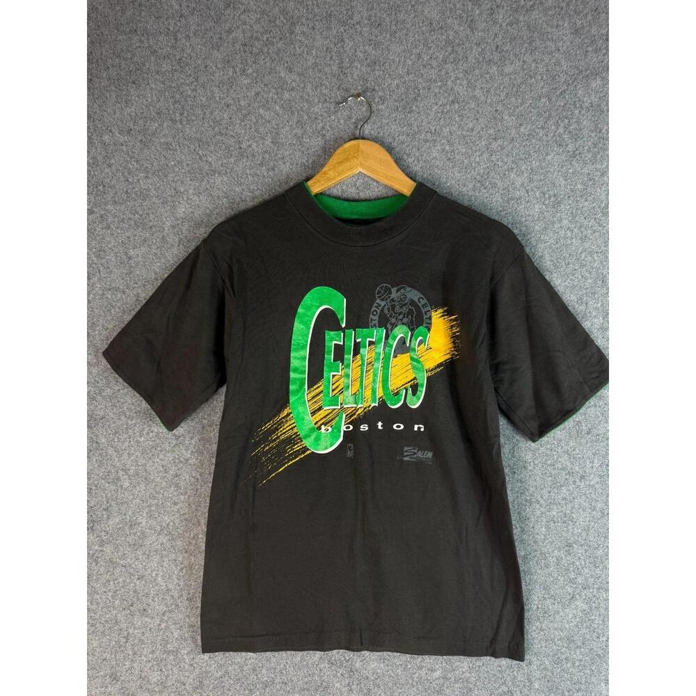 Boston Celtics  Salem Sportswear T Shirt Mens  Black